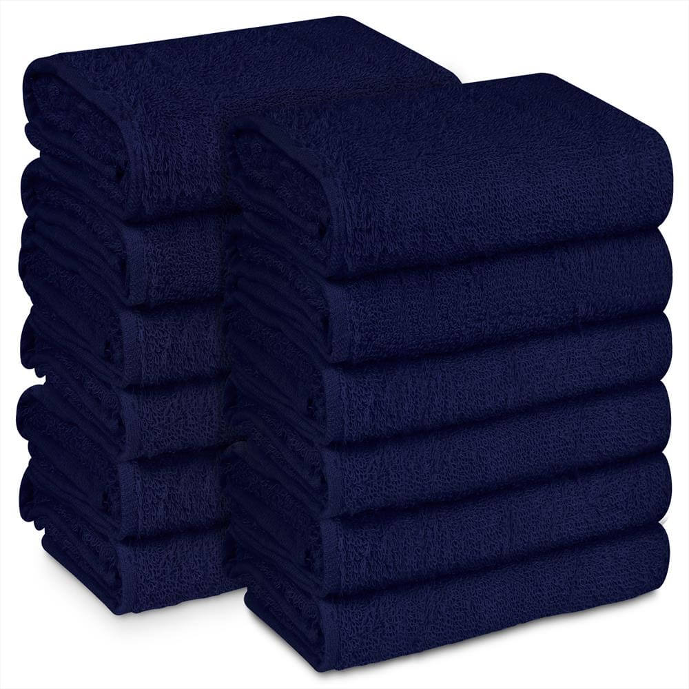 Blue Pack of 4 Large Pool Towel Set 27"x58" Cotton Baby