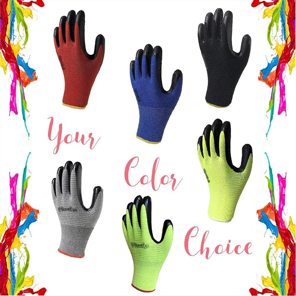11828 Work Gloves with Grip Dot Palms and Fingers